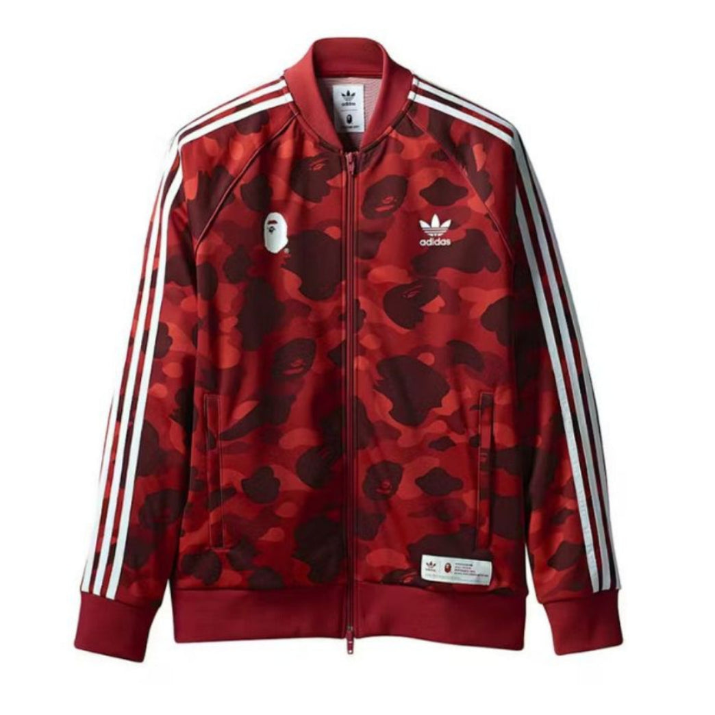 BAPE X adidas adicolor Track Top (RAW RED)