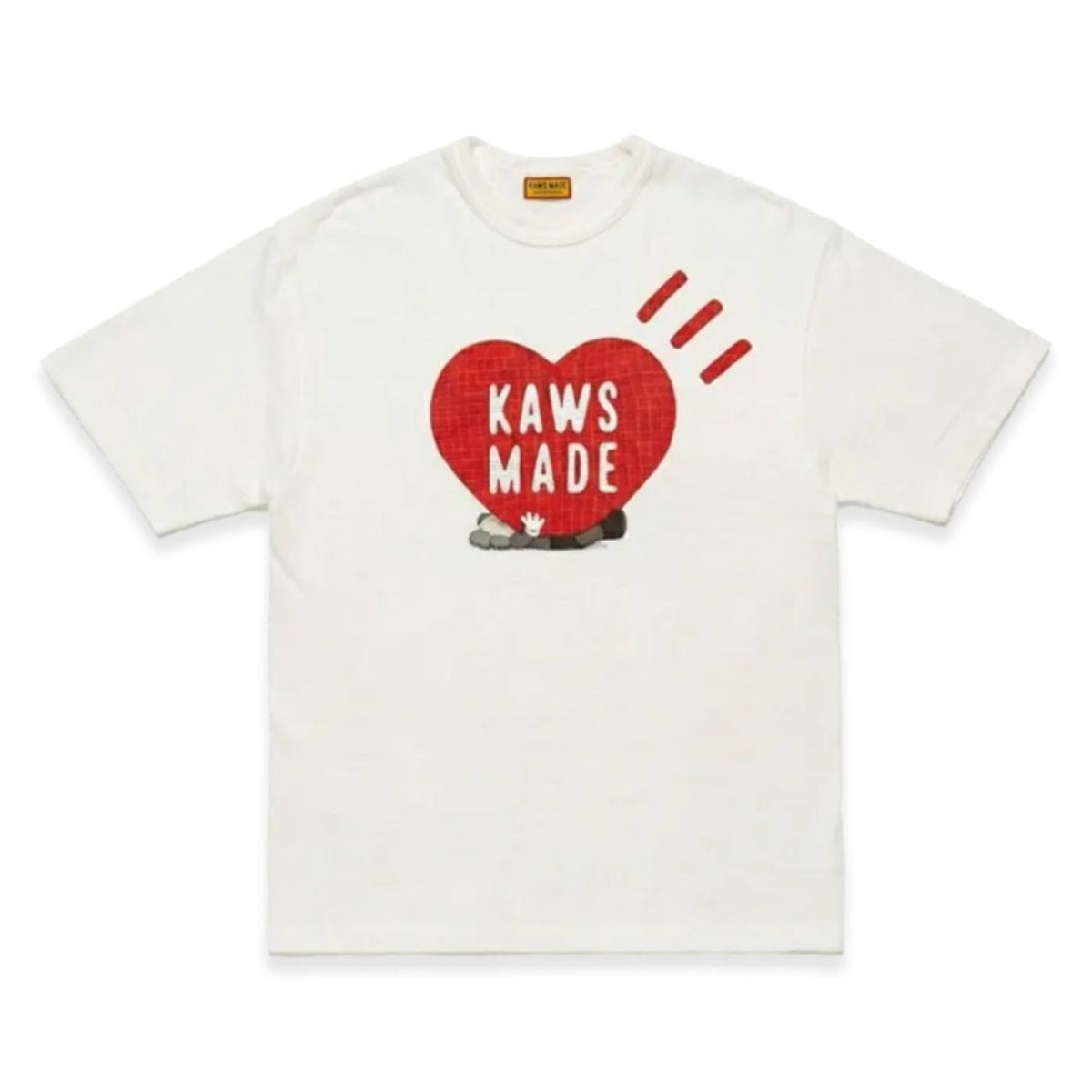 Human Made x KAWS Made Heart Graphic T-Shirt Bangkok Store Exclusive (WHITE)