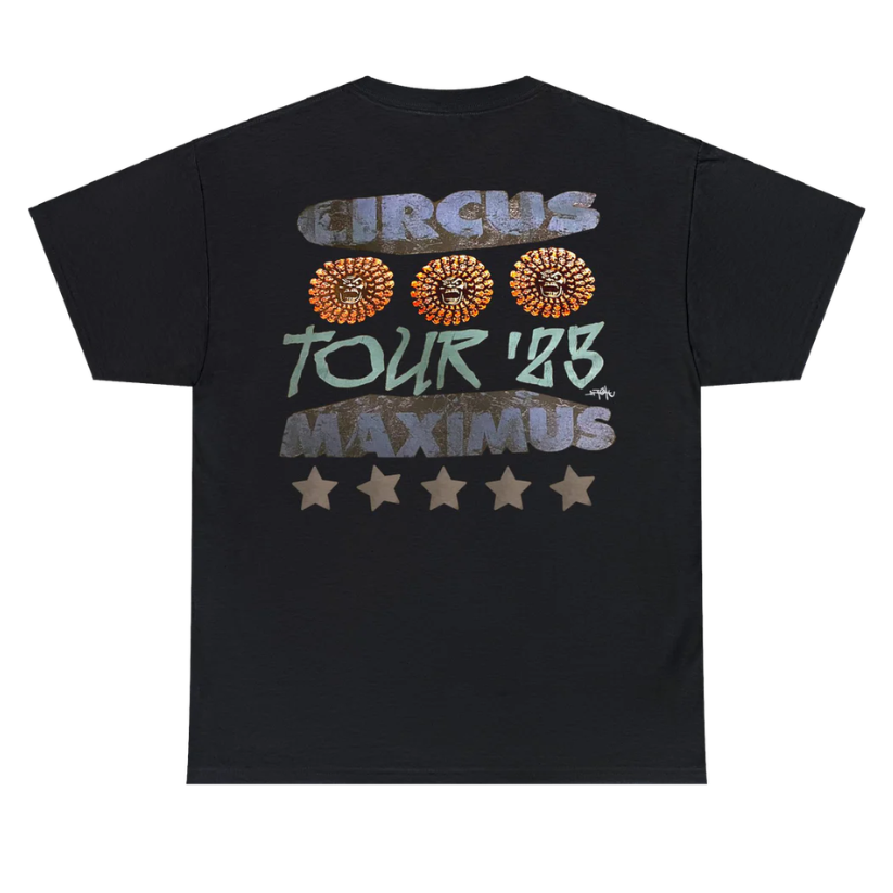 Travis Scott Utopia Circus Maximus Tee Tour LA (FADED BLACK)