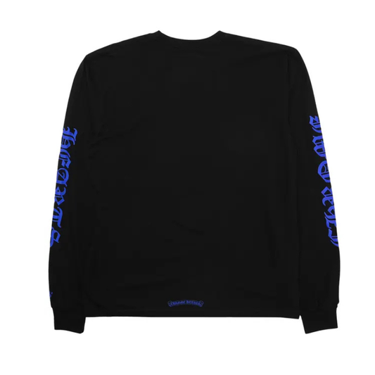 Chrome Hearts Neck Logo L/S T-Shirt (BLACK/BLUE)