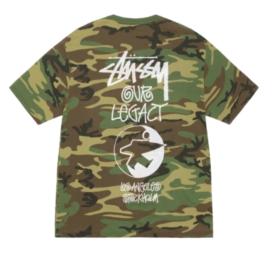 Stussy x Our Legacy Tee Surfman 猪肝色印花T恤 (迷彩)