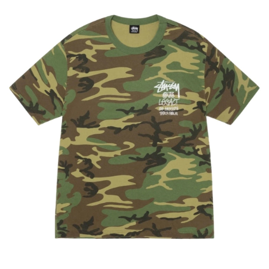 Stussy x Our Legacy Tee Surfman 猪肝色印花T恤 (迷彩)