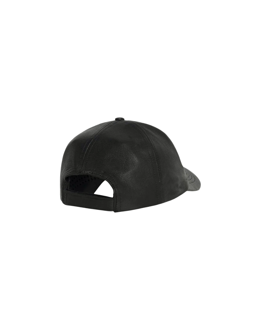 Stussy Low Profile Leather Strapback (BLACK)