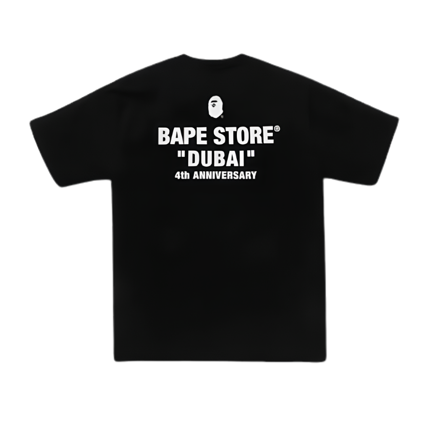 BAPE 4th Anniversary Dubai Exclusive Shark Tee (BLACK)