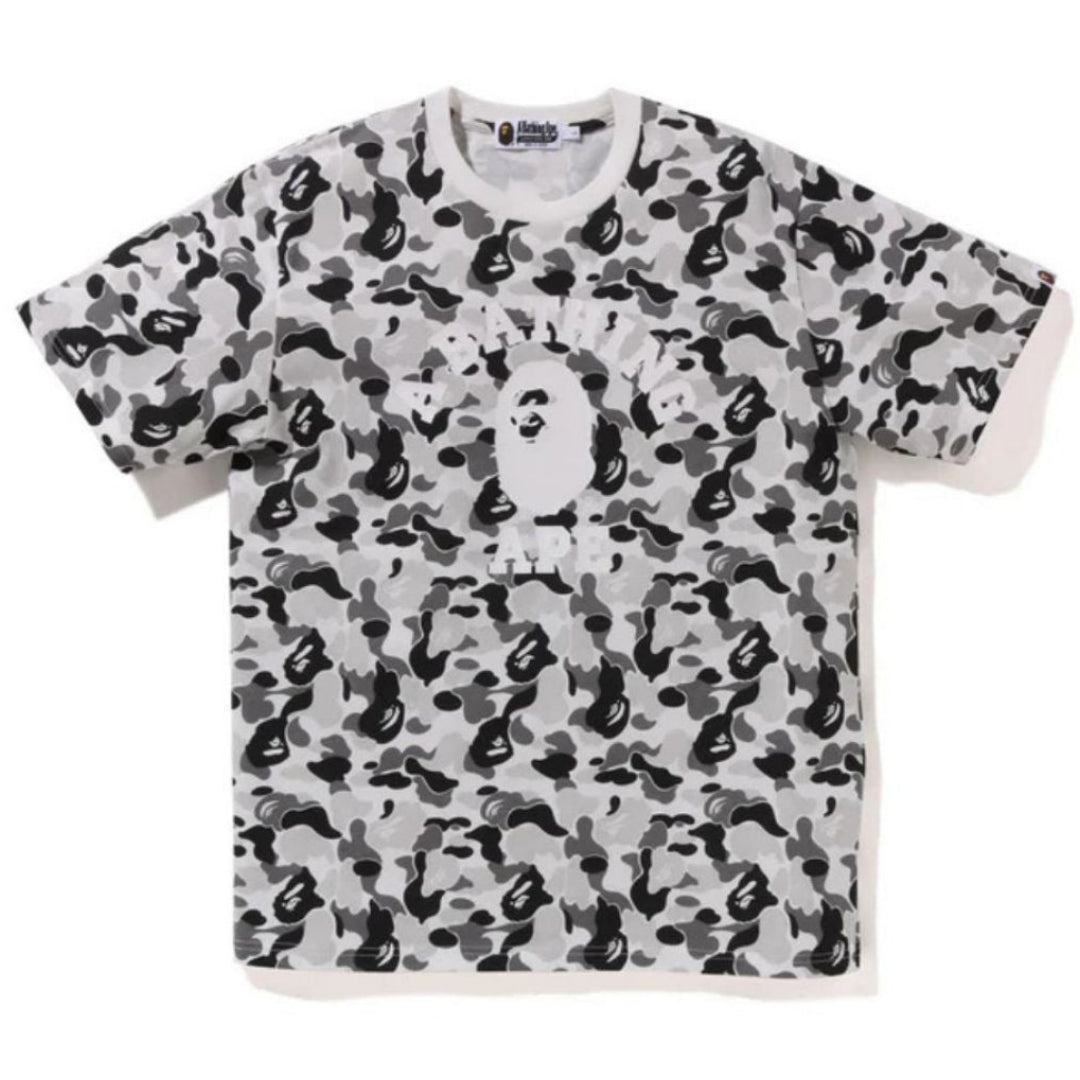 BAPE ABC 迷彩学院风短袖T恤(灰色)