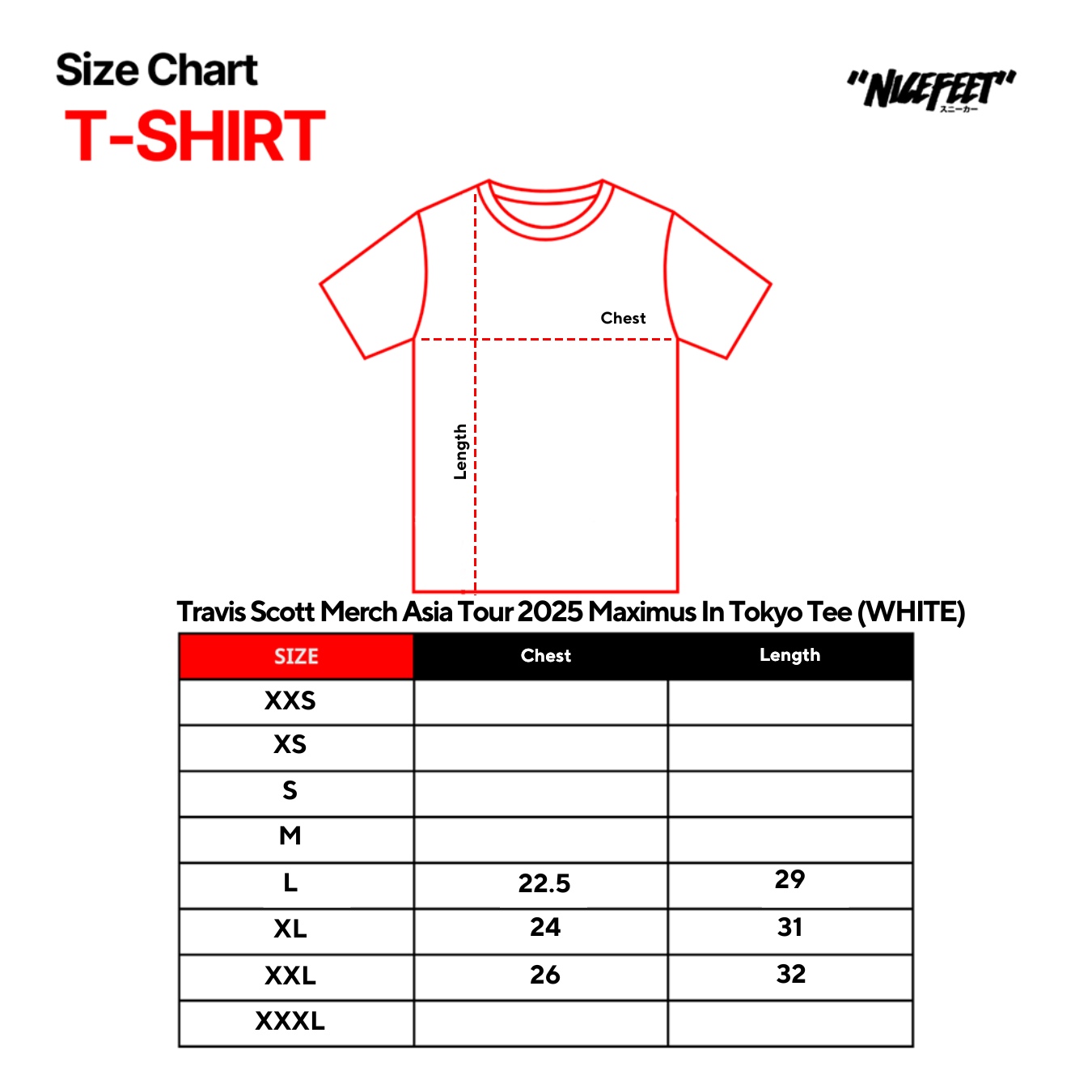 Travis Scott Merch Asia Tour 2025 Maximus In Tokyo Tee (WHITE)