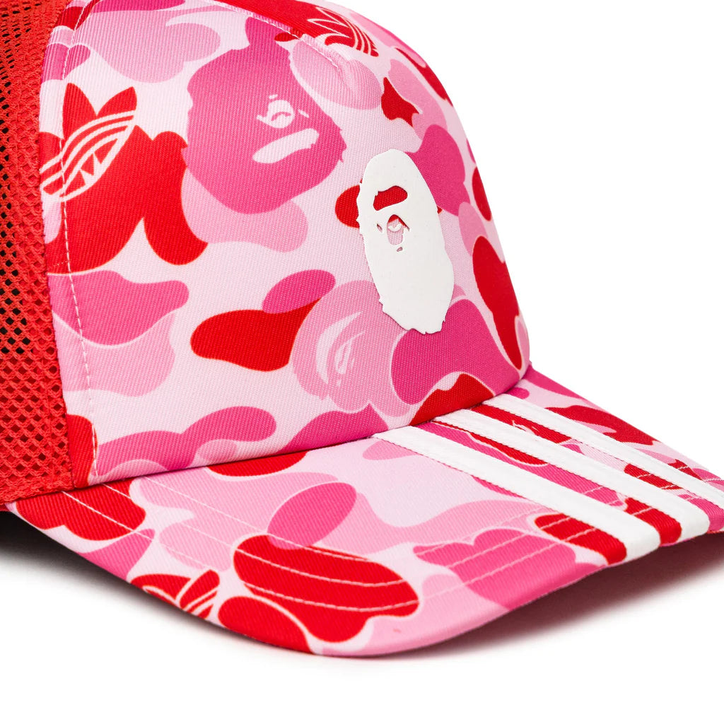 adidas x BAPE Camo Mesh Cap (PINK)