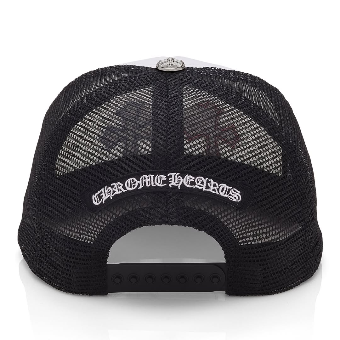 Chrome Hearts 红白蓝三十字卡车帽(黑/白)