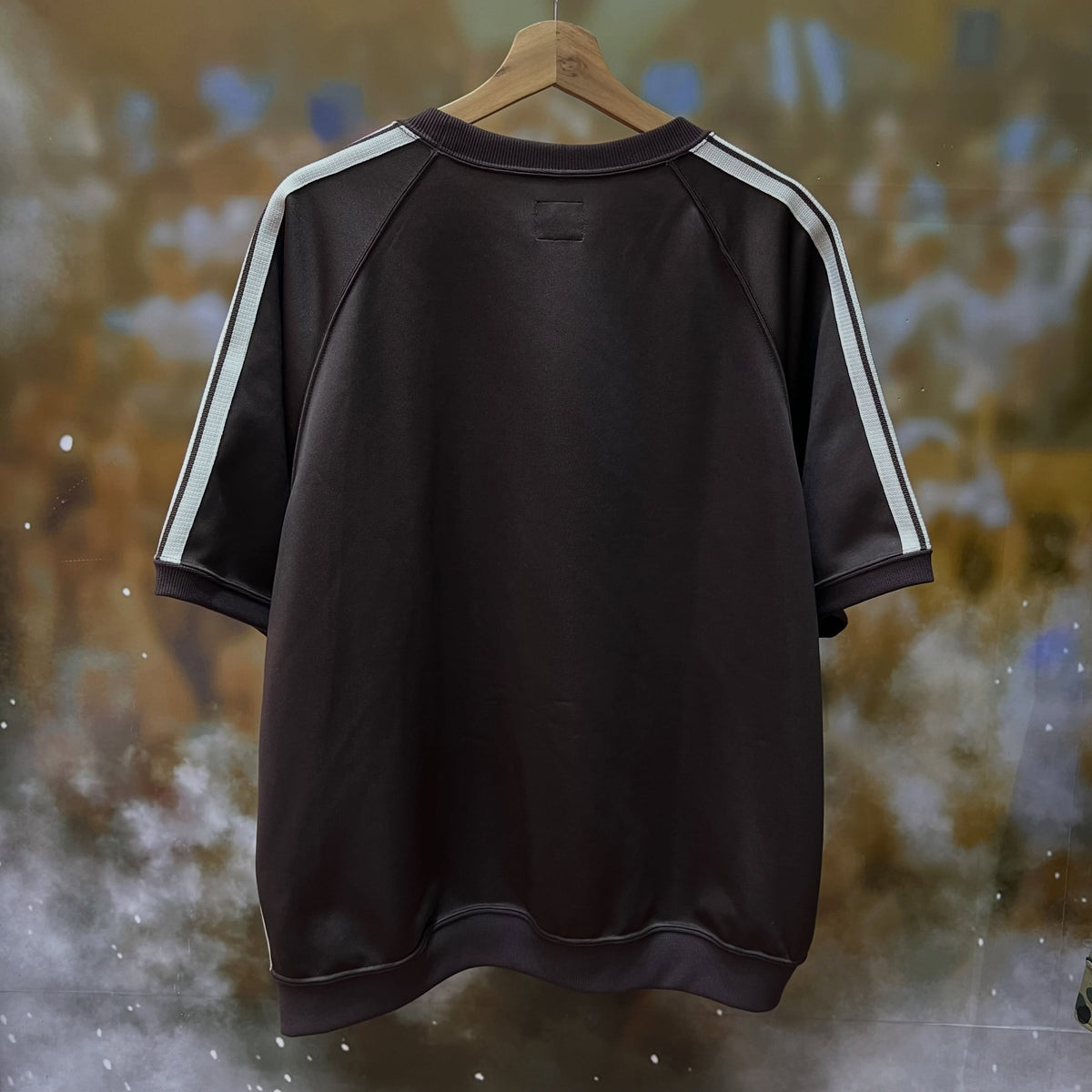 Needles 23SS B 2nd Exclusive Track Crew T-Shirt (BROWN)