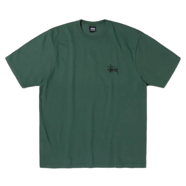 Stussy Tee Basic Stussy 颜料染色(松木色)