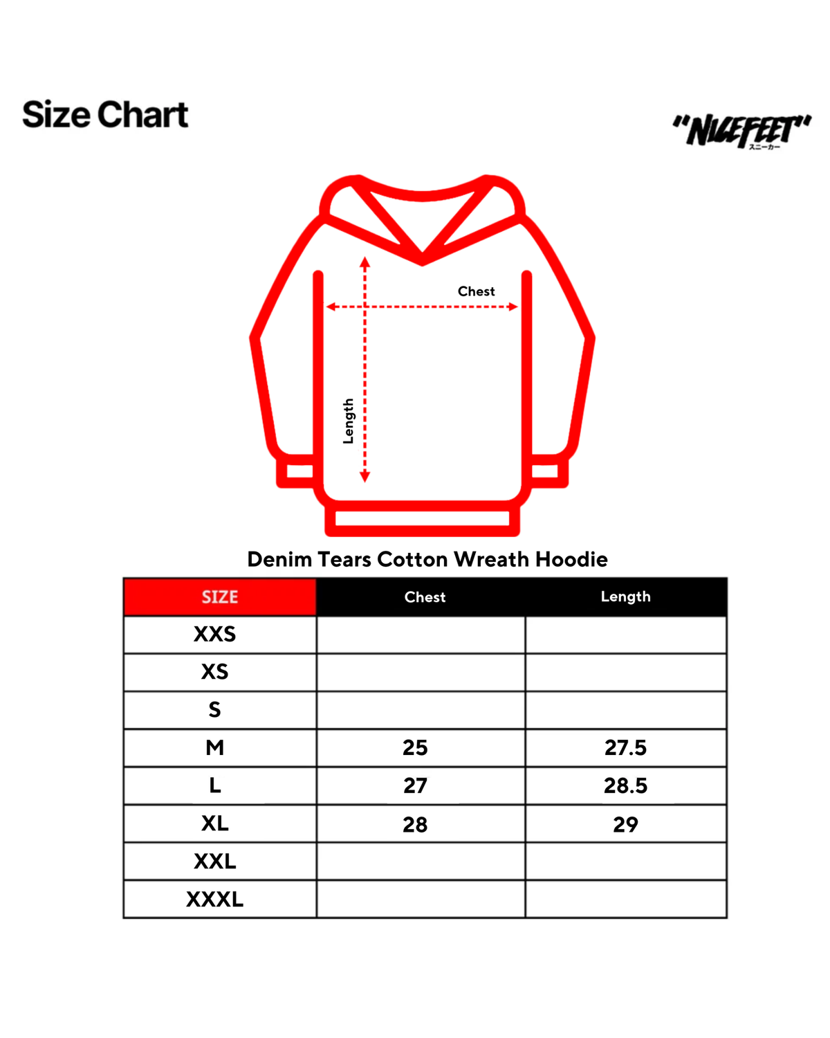 Denim Tears Cotton Wreath Hoodie (BLACK)