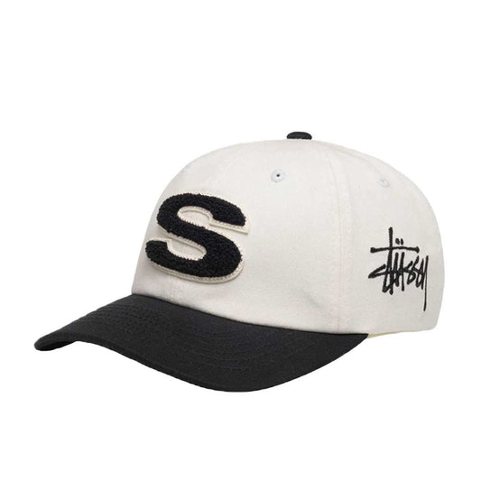 Stussy Low pro Chenille S Snapback (สีธรรมชาติ)