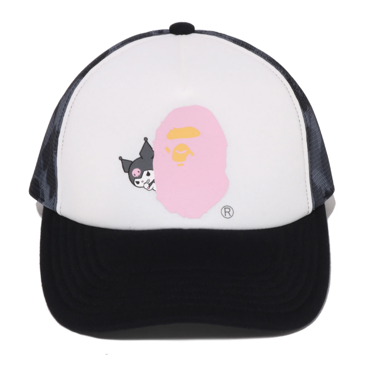 BAPE x Kuromi ABC Camo Mesh Cap