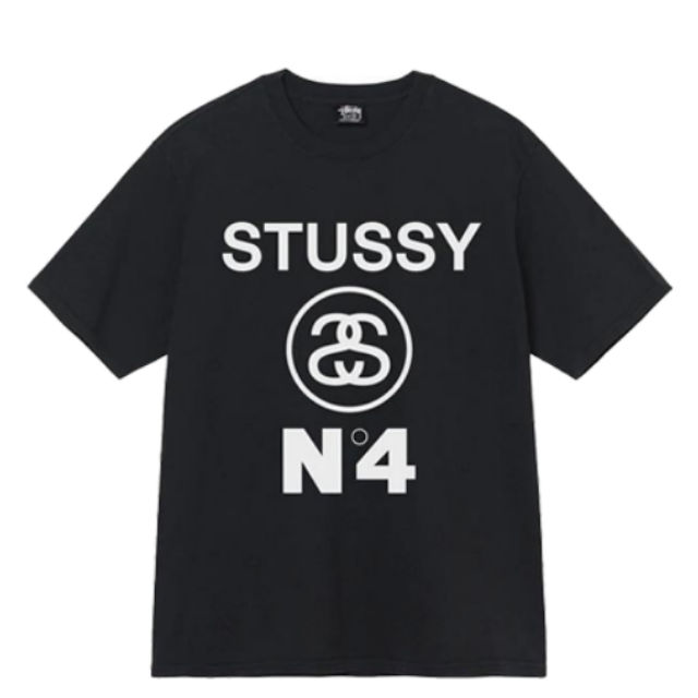 Stussy Tee Stussy No.4 Pigment Dyed (BLACK)