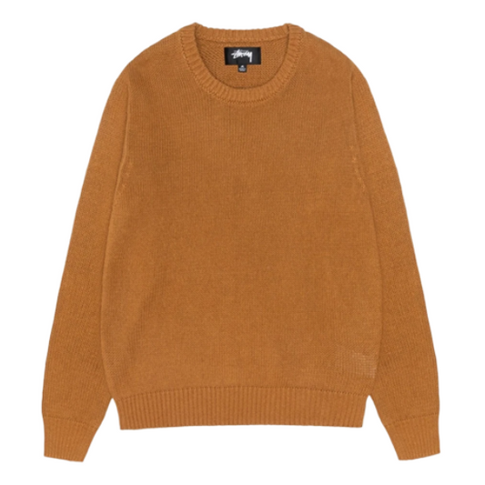 Stussy Surfman Icon 棉麻圆领上衣 (棕色)