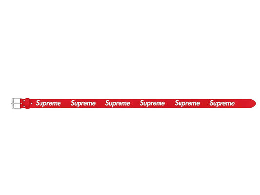 Supreme Repeat Leather Belt (SS23) (RED)