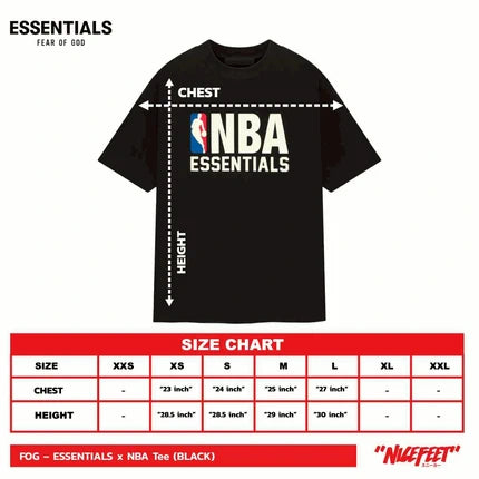 FOG – ESSENTIALS X NBA Tee (BLACK)
