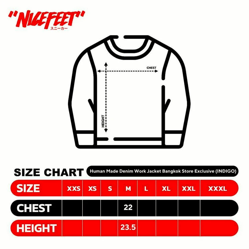 Human Made Denim Work Jacket Bangkok Store Exclusive (INDIGO)