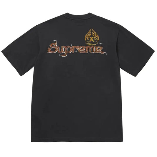 Supreme 孔雀短袖T恤 (黑色)