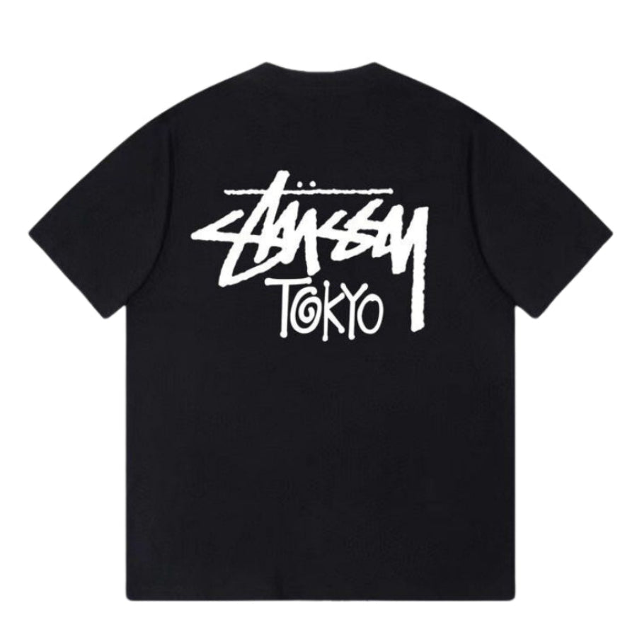 Stussy 东京短袖T恤 (黑色)