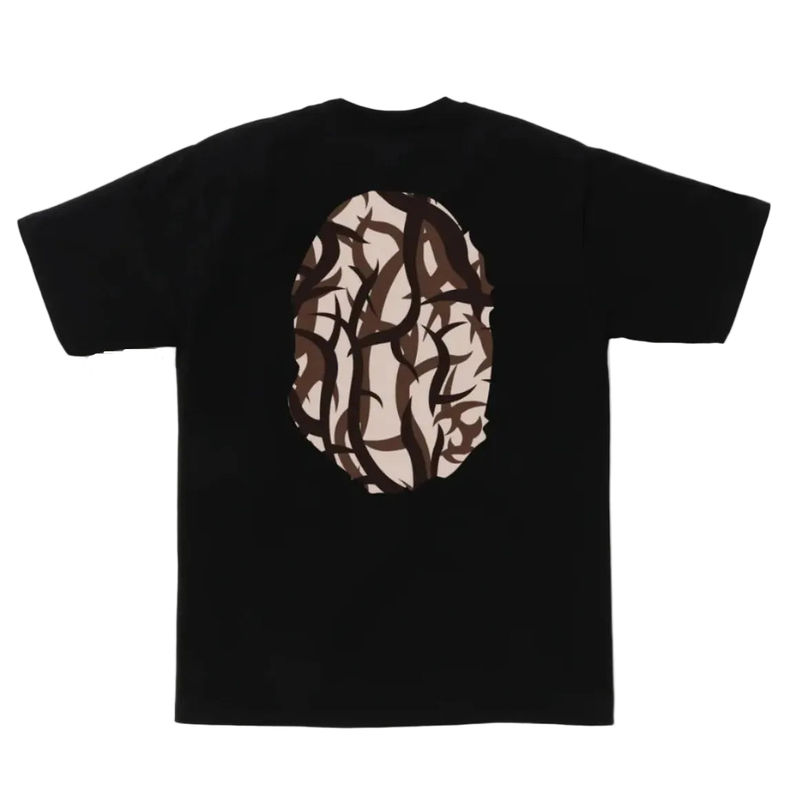 BAPE Trial Camo Big Ape Head Tee (BLACK/BEIGE)