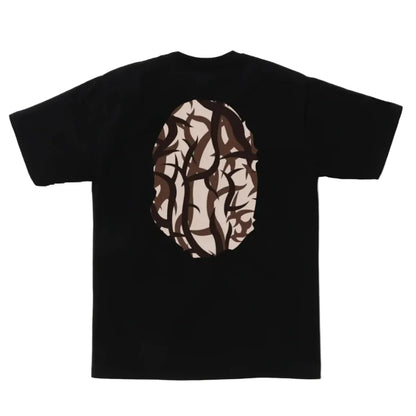 BAPE Trial Camo Big Ape Head Tee (BLACK/BEIGE)