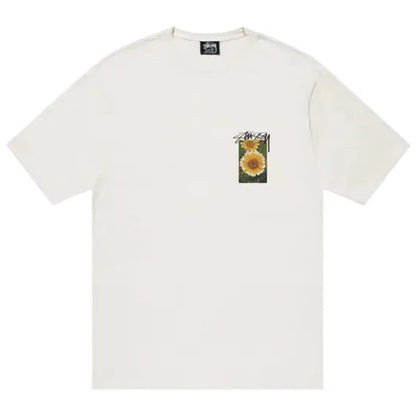 Stussy Tee Flower Grid Pigment Dyed (NATURAL)