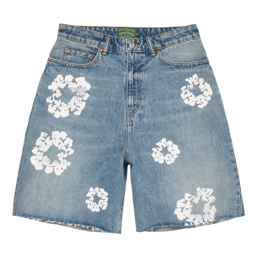 Denim Tears Cotton Wreath Denim Shorts (LIGHT WASH)