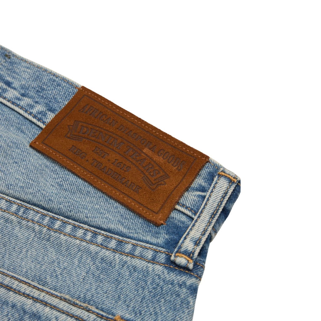 Denim Tears Cotton Wreath Denim Shorts (LIGHT WASH)