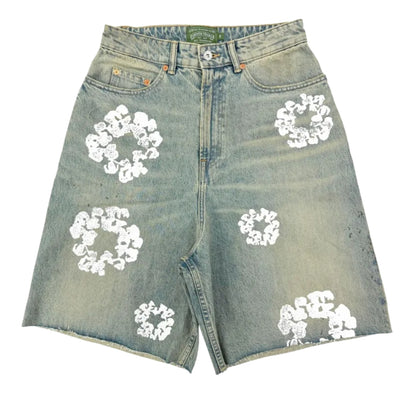 Denim Tears Cotton Wreath Denim Shorts (DIRTY WASH)