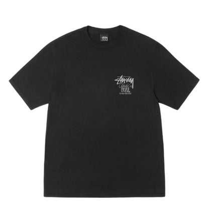 Stussy Tee Classic Gear Pigment Dyed (BLACK)