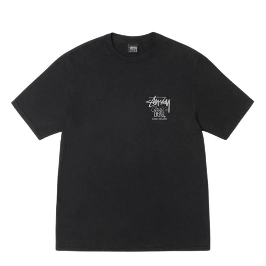 Stussy 短袖T恤 经典款 颜料染色 (黑色)
