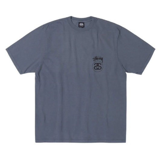 Stussy Tee Stock link Pigment Dyed (NAVY)