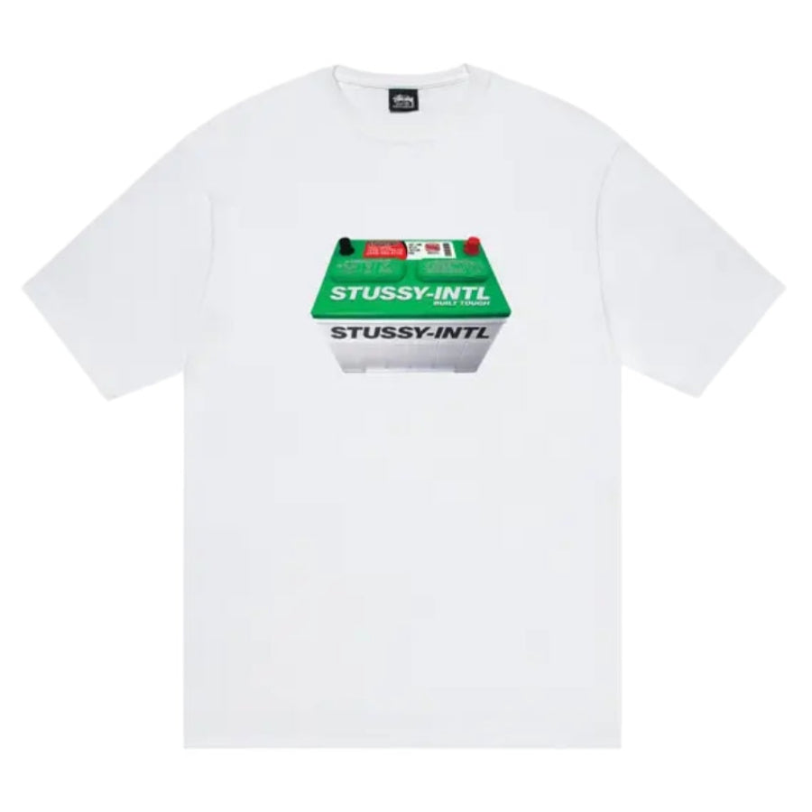 Stussy Tee Battery (WHITE)