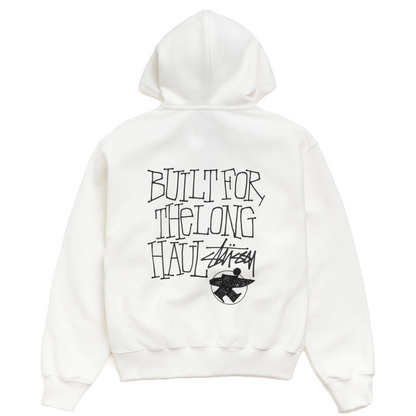 Stussy Zip Hoodie Long Haul (OFF WHITE)