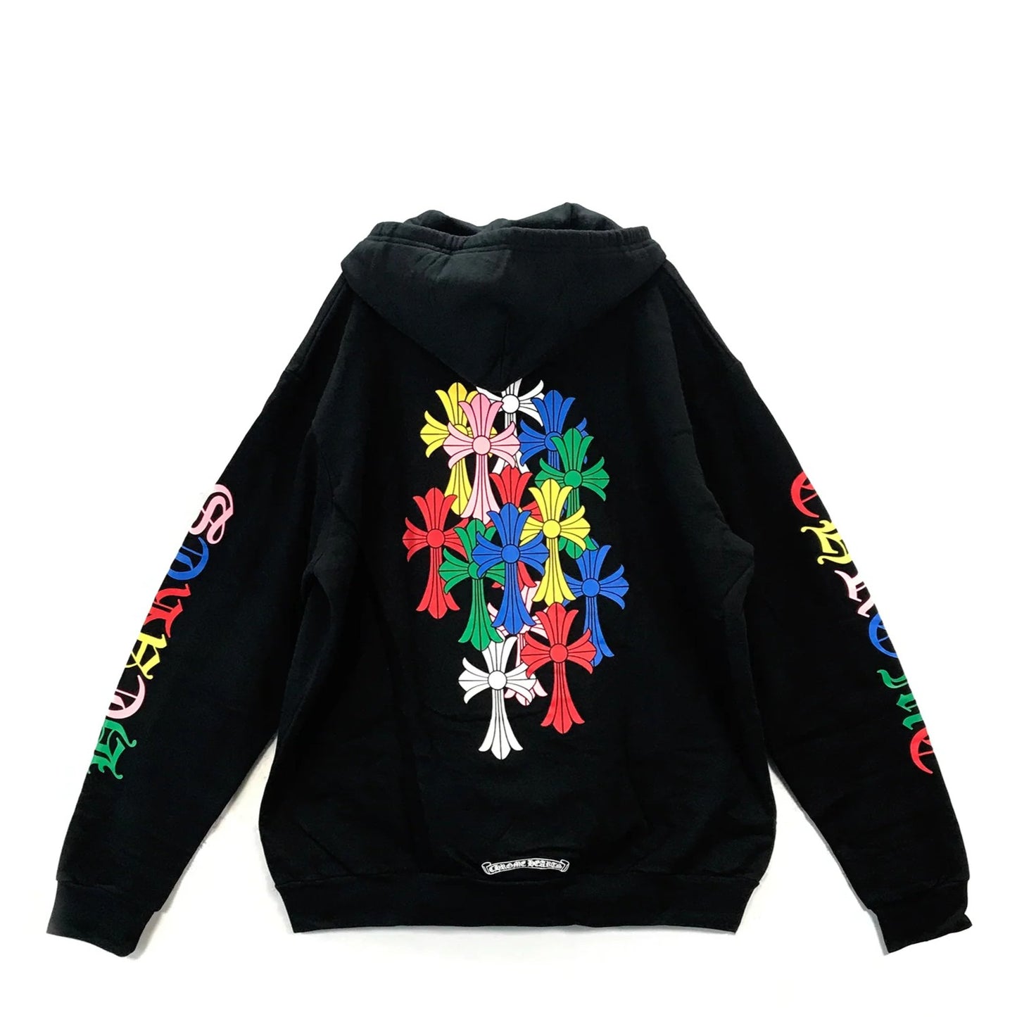 Chrome Hearts Multi color Cross Cemetery Logo Zip up Hoodie (BLACK)