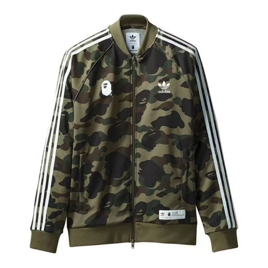 BAPE X adidas adicolor 运动夹克 (橄榄绿)