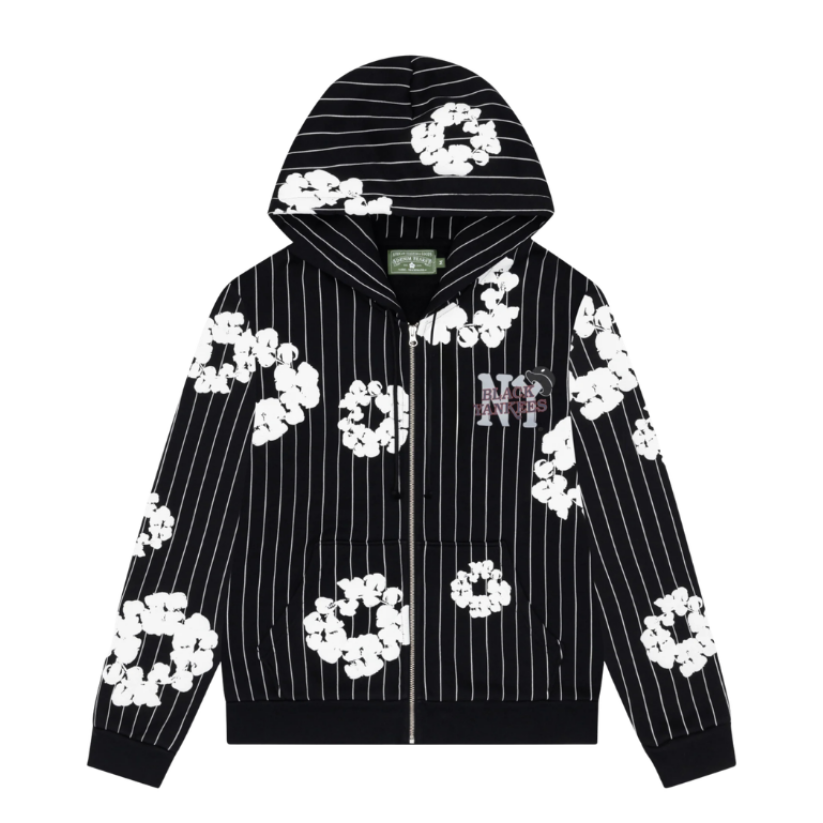 Denim Tears Black Yankees CW Zip Hoodie (BLACK)