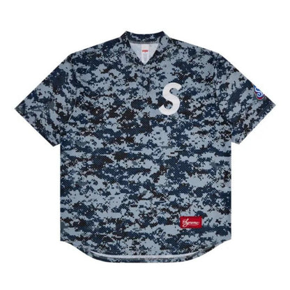 Supreme S logo Baseball Henley (DIGI CAMO)
