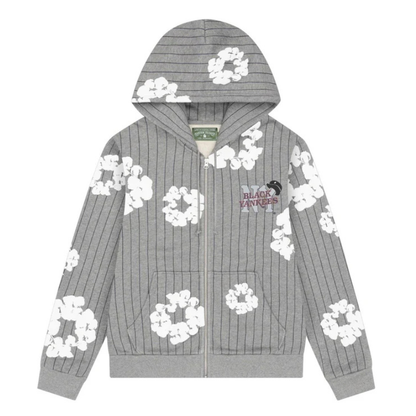 Denim Tears Black Yankees CW Zip Hoodie (GREY)