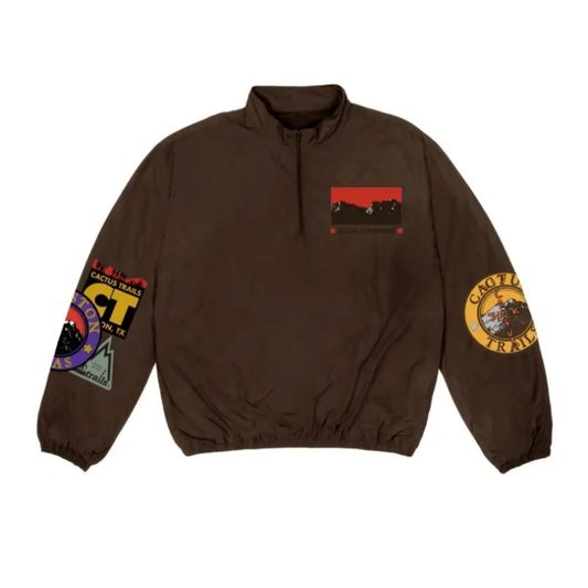 Travis Scott Cactus Trails Half-Zip Windbreaker (BROWN)