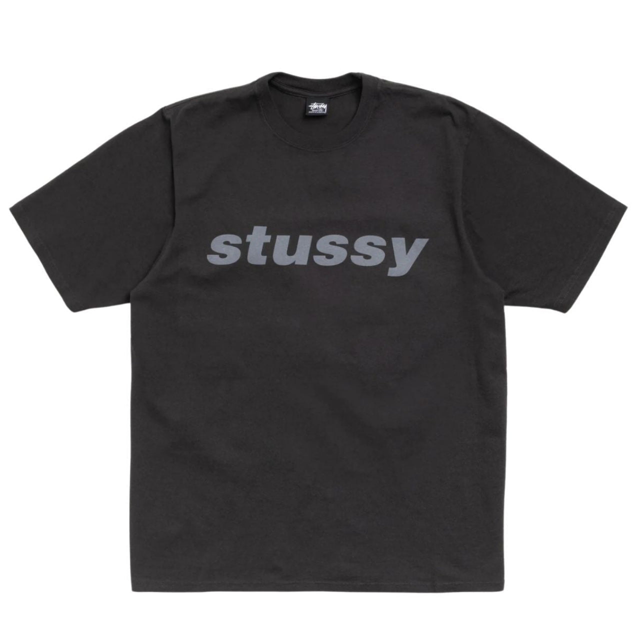 Stussy Tee Shark Pigment Dyed (FADED BLACK)