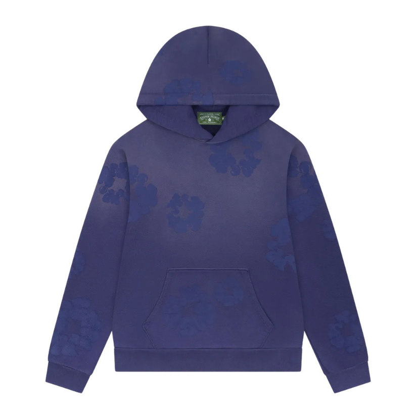 Denim Tears Mono Cotton Wreath Hoodie (WASHED BLUE)