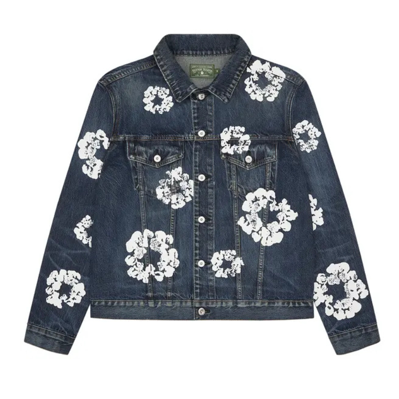 Denim Tears Cotton Wreath Denim Jacket (DARK WASH)