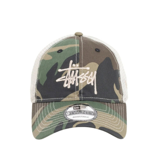 Stussy X New Era 9twenty Basic Trucker (WOODLAND CAMO)