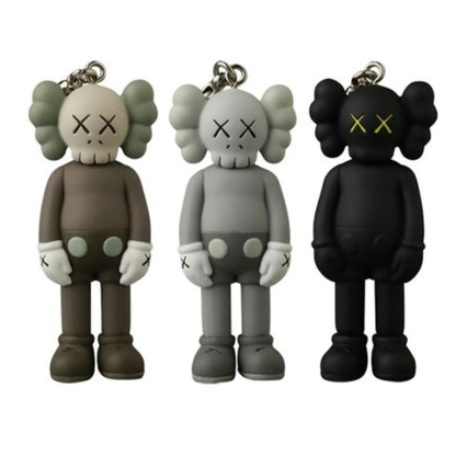 KAWS Tokyo First Companion Keychain Set (2021) Black/Brown/Grey