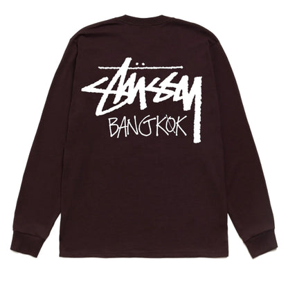 Stussy L/S Tee Bangkok (CHOCOLATE)