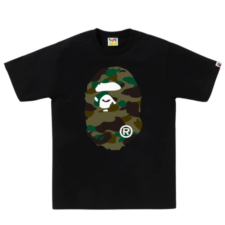 BAPE 1st Camo Big Ape Head Tee (BLACK/GREEN)