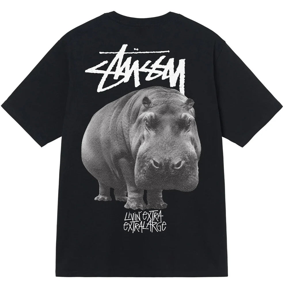 Stussy T恤 大河马 (黑色)