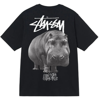 Stussy T恤 大河马 (黑色)